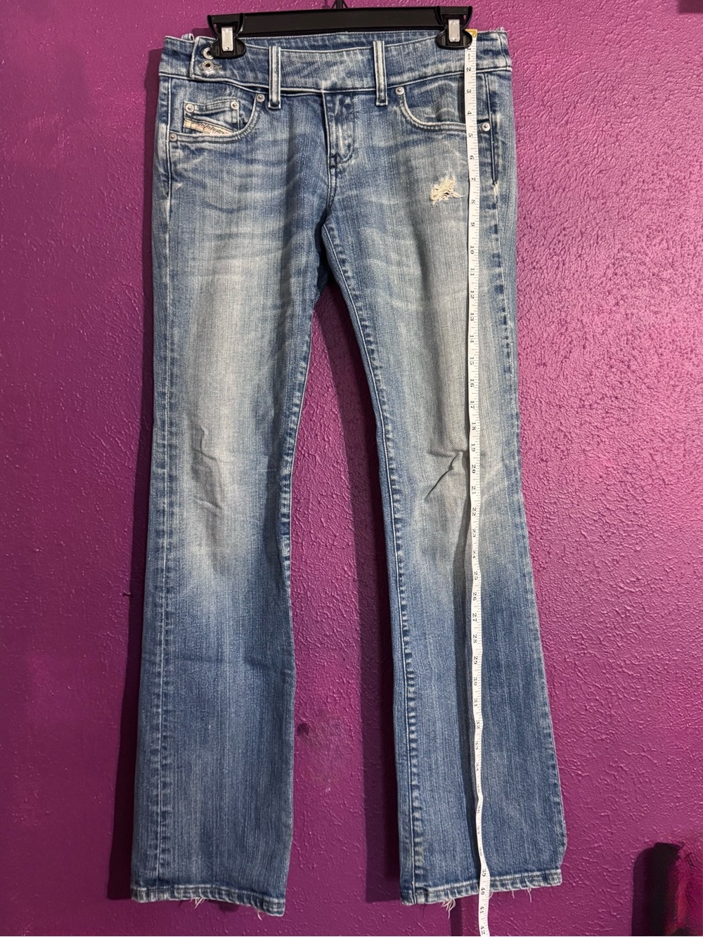 Vintage Diesel Industry Women's Slim Straight Stretch Jeans Low Rise